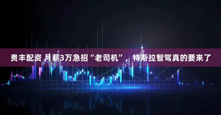 贵丰配资 月薪3万急招“老司机”，特斯拉智驾真的要来了